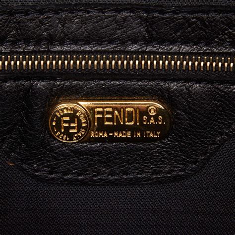 fendi logo shopper bag|vintage fendi bags authenticity.